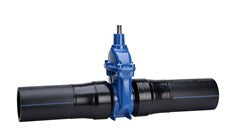 Kumiluistiventtiili 140 mm AVK Hitsattavilla PE100 päillä